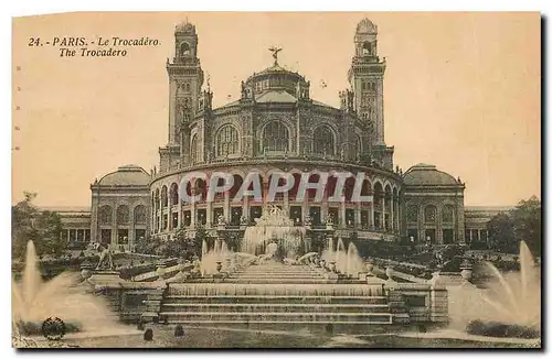 Cartes postales Paris le Trocadero