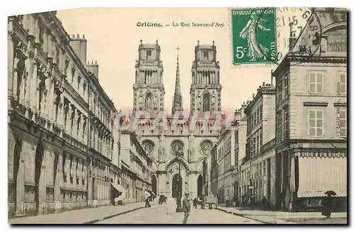 Cartes postales Orleans La Rue Jeanne D'Arc