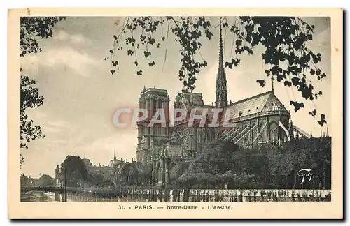 Ansichtskarte AK Paris Notre Dame L'Abside