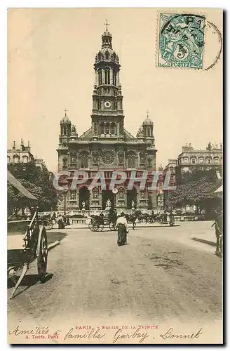 Cartes postales Paris Eglise de la Trinite