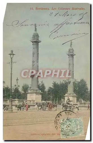 Cartes postales Bordeaux Les Colonnes Rostrales
