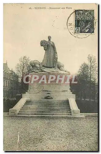 Cartes postales Roubaix Monument aux Morts