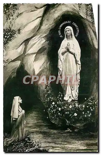 Ansichtskarte AK Lourdes L'Apparition