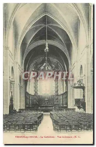 Cartes postales Verdun sur Meuse La Cathedrale Vue interieure