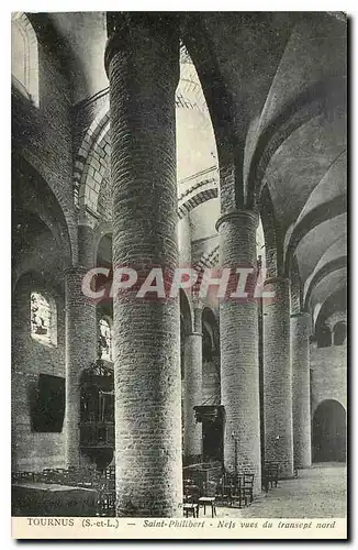 Cartes postales Tournus S et L Saint Philibert Nefs vues du transept nord