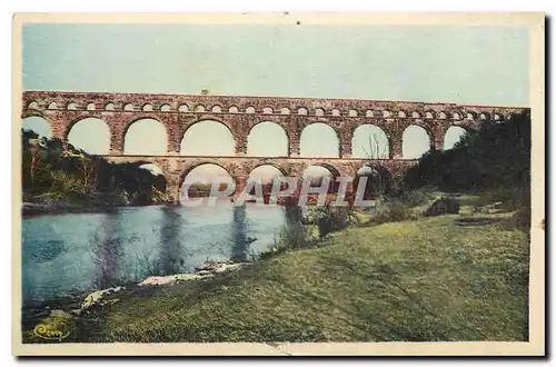 Ansichtskarte AK Environs d'Ales Le Pont du Gard