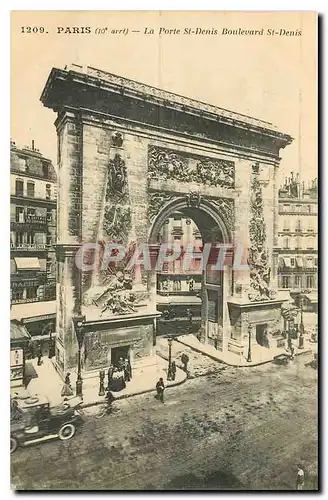 Cartes postales Paris La Porte St Denis Boulevard St Denis