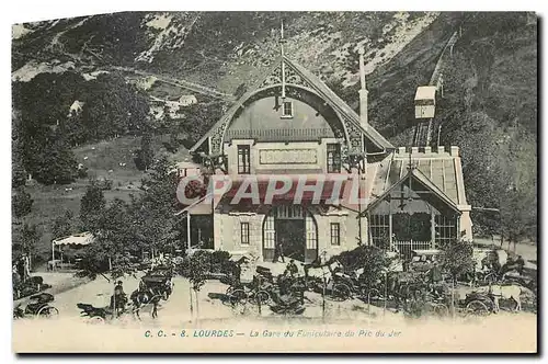 Cartes postales Lourdes La Gare du Funiculaire du Pic du Jer