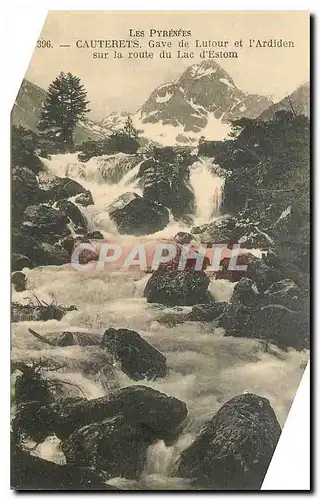 Cartes postales Les Pyrenees Cauterets Gave de Lutour et l'Ardiden sur la route du Lac d'Estom