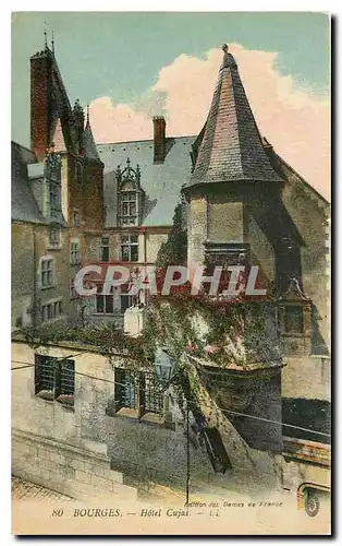 Cartes postales Bourges Hotel Cujas