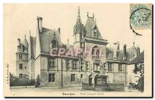 Cartes postales Bourges Hotel Jacques Coeur