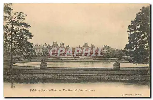 Cartes postales Palais de Fontainebleau Vue generale prise du Breau