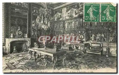 Ansichtskarte AK Palais de Fontainebleau Ancienne chambre d'Anne d'Autriche