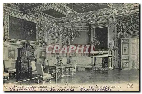 Ansichtskarte AK Palais de Fontainebleau Le Salon Louis XIII