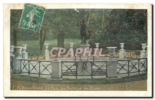 Cartes postales Fontainebleau Le Parc La Fontaine de Diane