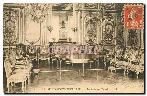 Cartes postales Palais de Fontainebleau La Salle du Conseil