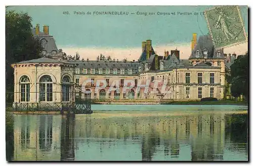 Ansichtskarte AK Palais de Fontainebleau Etang aux Carpes et Pavillon de l'Empereur
