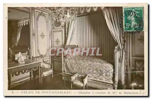 Cartes postales Palais de Fontainebleau Chambre a coucher de Mme de Maintenon