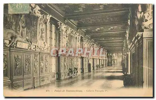 Ansichtskarte AK Palais de Fontainebleau Galerie Francois I