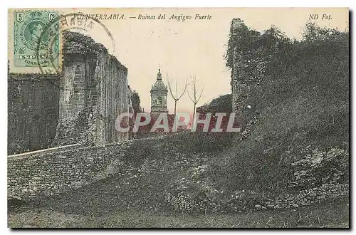 Cartes postales Fuenterrabia Ruines del Angigno Fuerte