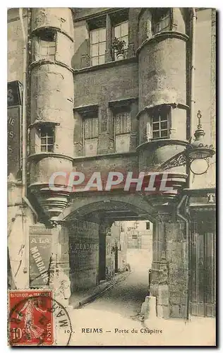 Cartes postales Reims Porte du Chapitre