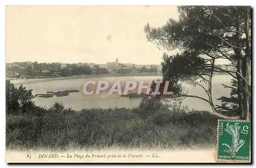 Cartes postales Dinard La Plage du Prieure prise de la Vicomte