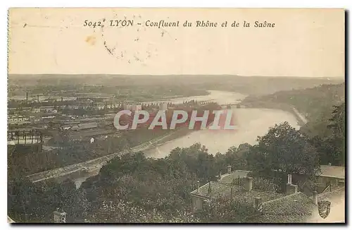 Ansichtskarte AK Lyon Confluent du Rhone et de la Saone