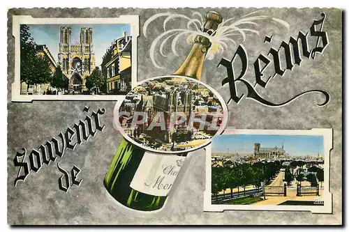 Ansichtskarte AK Souvenir de Reims Champagne