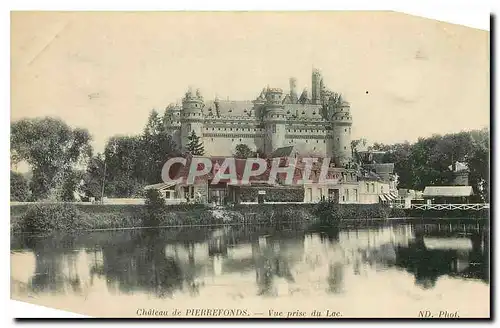 Ansichtskarte AK Chateau de Pierrefonds Vue prise du Lac