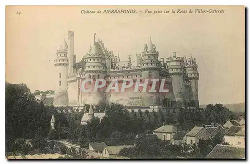 Ansichtskarte AK Chateau de Pierrefonds Vue prise sur la Route de Villers Cotterets