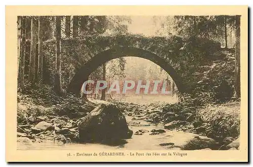 Ansichtskarte AK Environs de Gerardmer Le Pont des Fees sur la Valogne