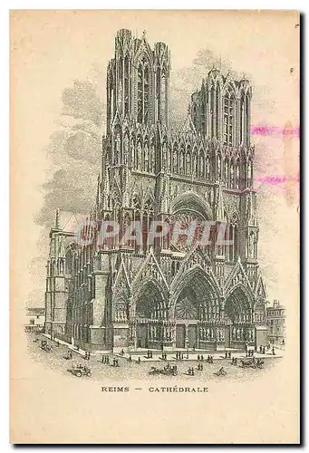 Cartes postales Reims la Cathedrale