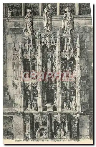 Ansichtskarte AK Bourg Eglise de Brou Retable en marbre de la Chapelle de la Vierge