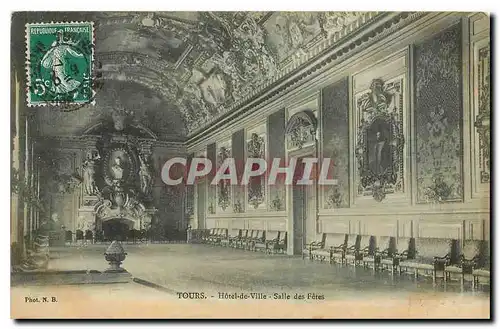 Cartes postales Tours Hotel de Ville Salle des Fetes