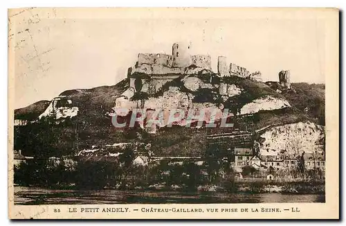 Ansichtskarte AK Le Petit Andely Chateau Gaillard vue prise de la Seine