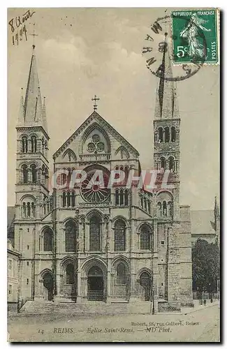 Cartes postales Reims Eglise Saint Remi