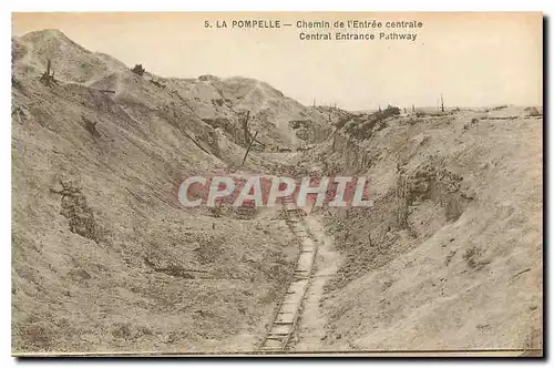 Cartes postales La Pompelle Chemin de l'Entree centrale