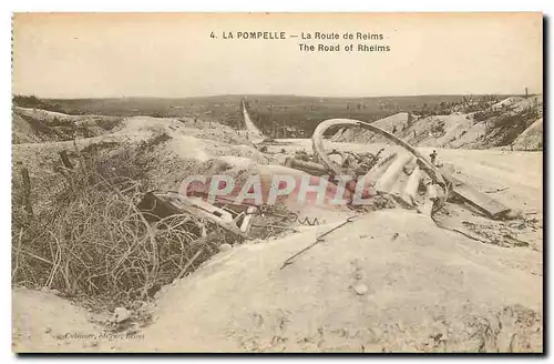 Ansichtskarte AK La Pompelle La Route de Reims