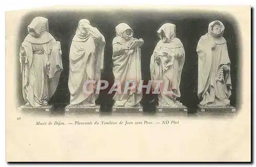 Cartes postales Musee de Dijon Pleurants du Tombeau de Jean sans Peur