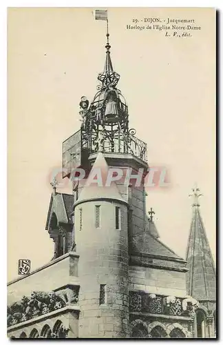 Cartes postales Dijon Jacquemart Horloge de l'Eglise Notre Dame