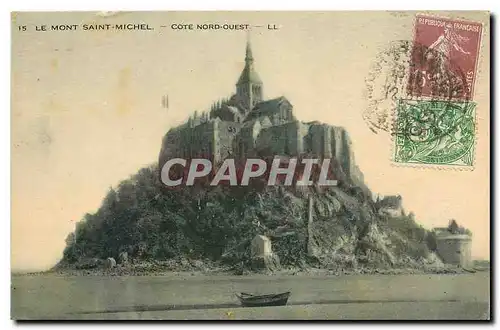 Ansichtskarte AK Le Mont Saint Michel Cote Nord Ouest