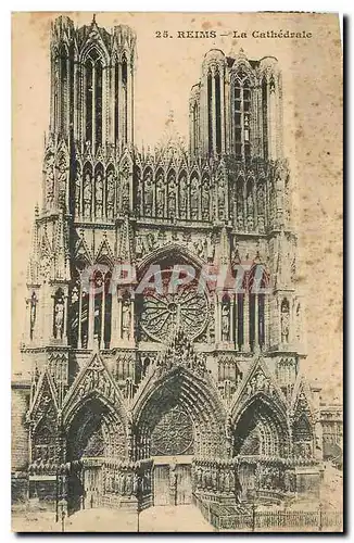 Cartes postales Reims la Cathedrale