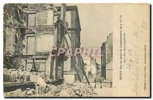 Ansichtskarte AK Reims dans ses annees de bombardements 1914-15-16