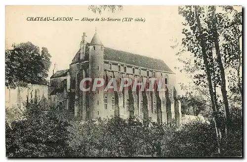 Cartes postales Chateau Landon Abbaye de St Severin