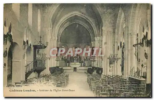 Cartes postales Chateau Landon Interieur de l'Eglise Notre Dame