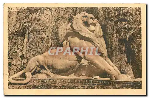 Ansichtskarte AK Belfort le Lion Symbole de la Resistance Heroique de Belfort
