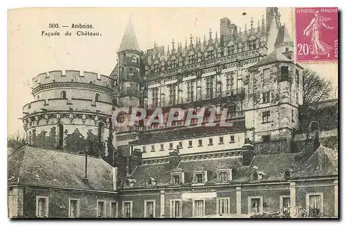 Ansichtskarte AK Amboise Facade du Chateau