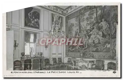 Cartes postales Fontainebleau Chateau Le Petit Salon Louis XV