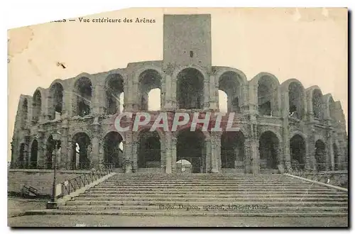 Ansichtskarte AK Arles Vue exterieure des Arenes