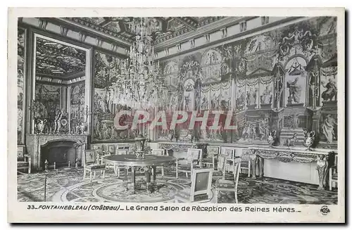 Cartes postales Fontainebleau Chateau Le Grand Salon de Reseption des Reines Meres